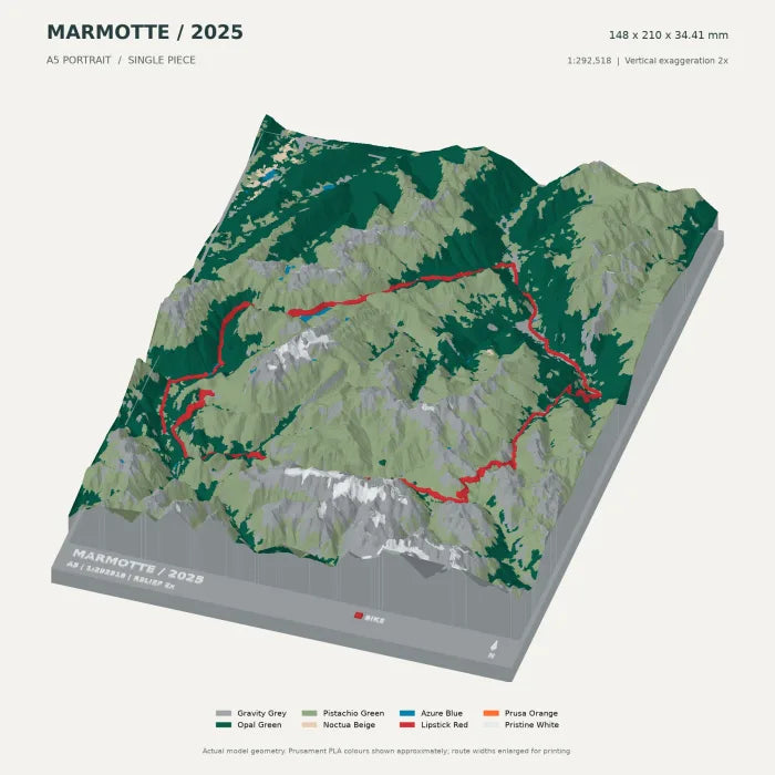 Marmotte Granfondo Alpes digital terrain model