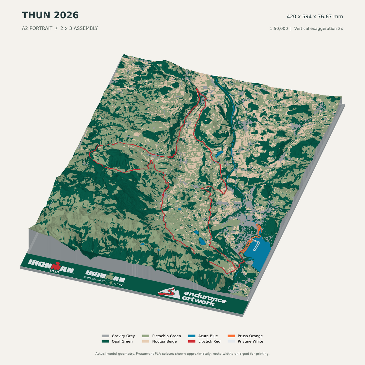 Thun 2026 — 3D Route Artwork