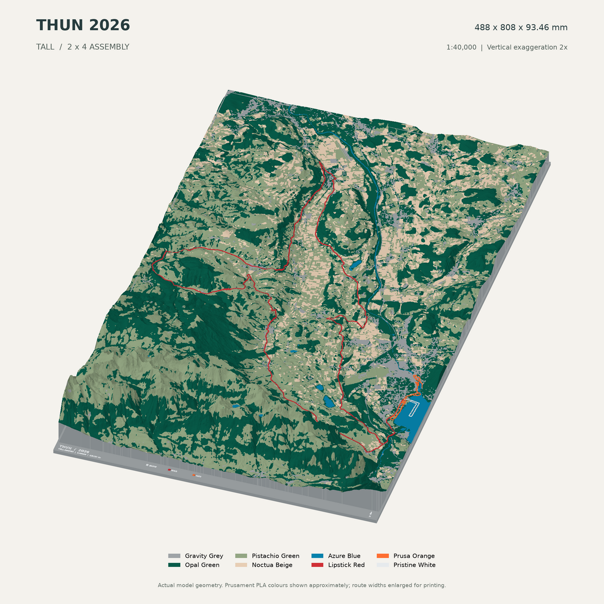 Thun 2026 — 3D Route Artwork