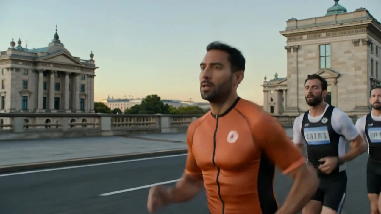 Marathon & road running action from the Endurance Artwork campaign