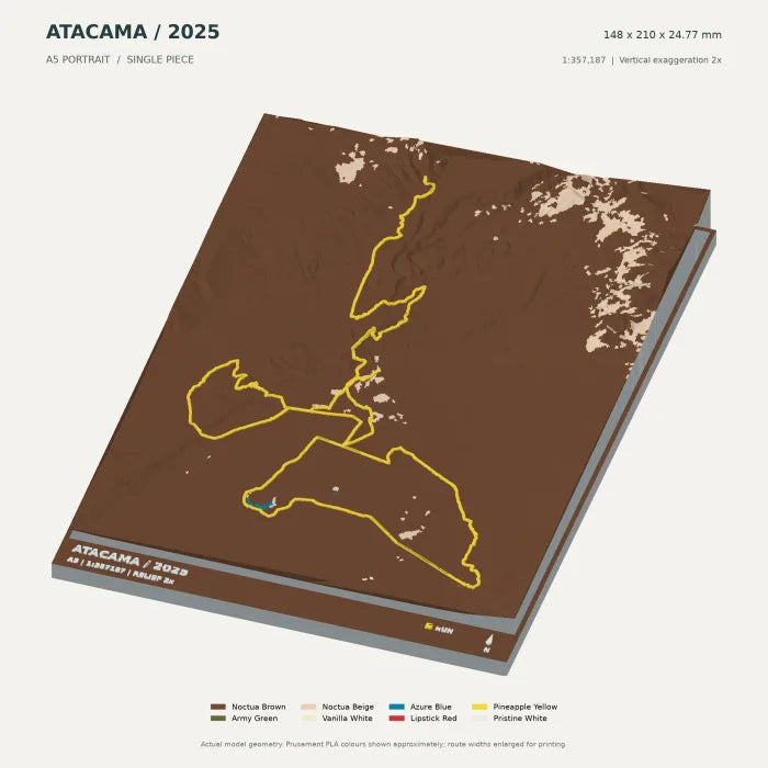 Atacama Crossing digital terrain model