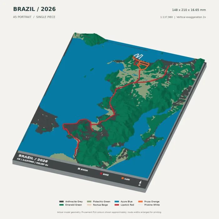 IRONMAN Brazil · Florianópolis digital terrain model