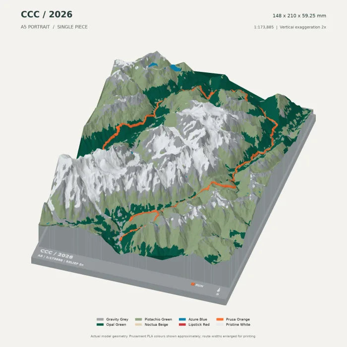 CCC · Courmayeur–Champex–Chamonix digital terrain model