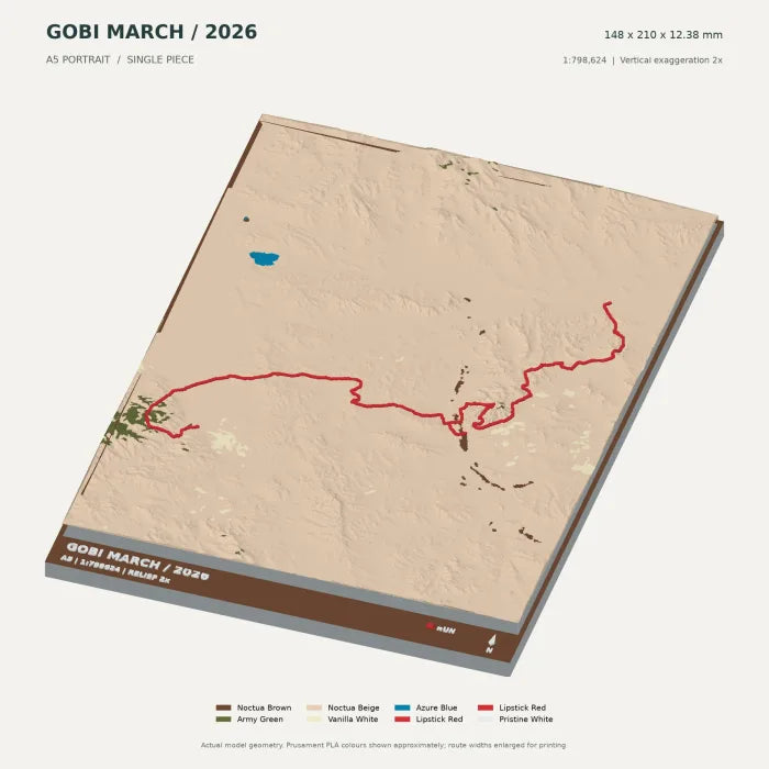 Gobi March digital terrain model