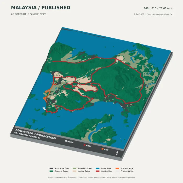 IRONMAN Malaysia · Langkawi digital terrain model