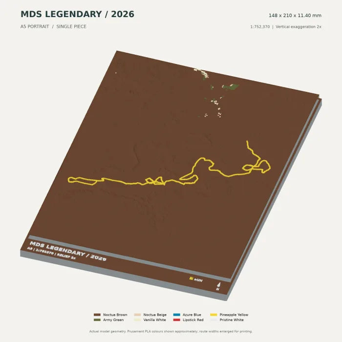 Marathon des Sables Legendary digital terrain model