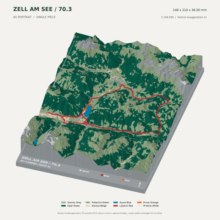IRONMAN 70.3 Zell am See–Kaprun digital terrain model