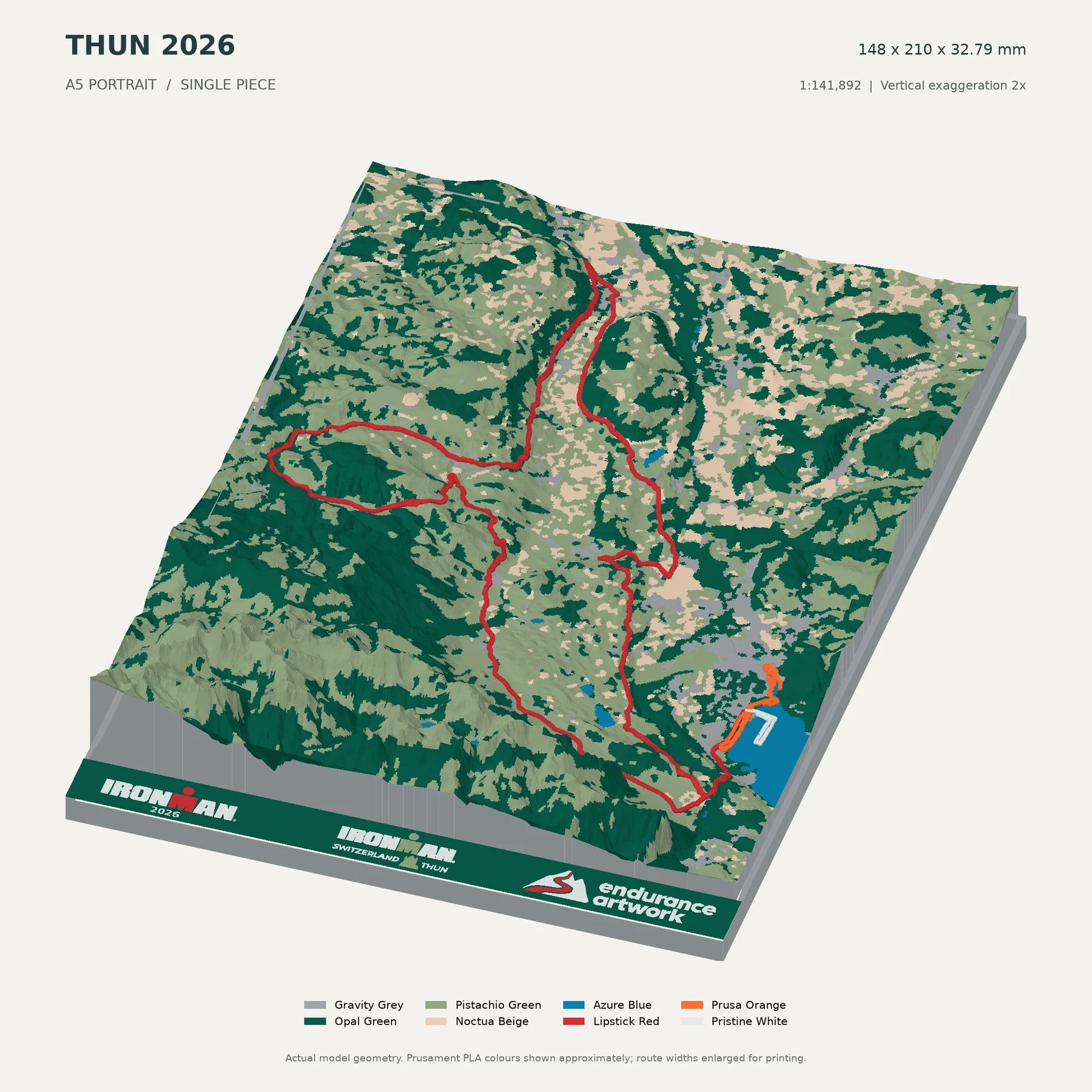 IRONMAN Switzerland · Thun digital terrain model